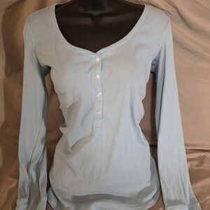 Victoria's Secret Light Blue Long Sleeve Top